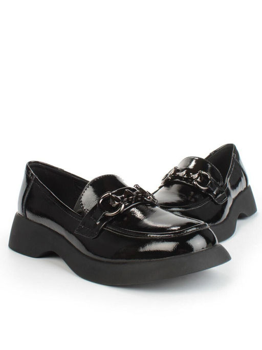 03-DCO137-5 BLACK Лоферы женские (натуральная кожа)