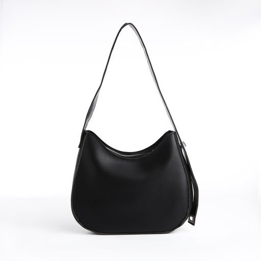 Сумка женская на одно плечо, на молнии, цвет чёрный - Nazamok фото 3