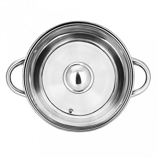 Кастрюля из нержавеющей стали Greta 2,5л, д15см, h11см, s0,4см, стеклянная крышка, Appetite (Китай) - Домашняя мода фото 5