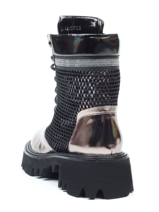 01-C1101-2 GOLD Ботинки женские (натуральная кожа, байка) - Фабричный китай фото 8