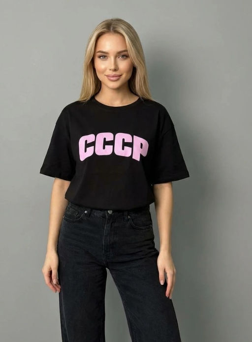 K13331 Футболка (плотный хлопок) ЧЕРНЫЙ_01