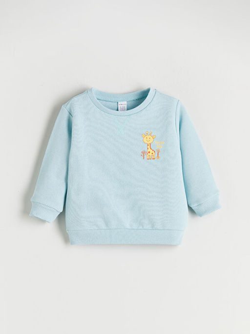 Bisiklet Yaka Erkek ?ocuk Sweatshirt