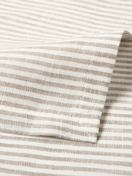 Дорожка на стол «Этель» Straightforward, 40×146 см, лён 100%, плотность 180 г/м², белая/серая