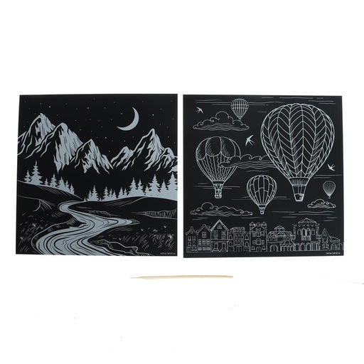 Цена за 3 шт. Набор гравюр «Путешествие», с металлическим эффектом «золото», 2 шт., 19×19 см