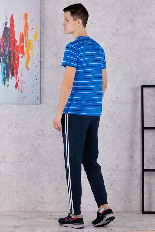 Брюки спортивные 
 3.MM085B-синий-светлый