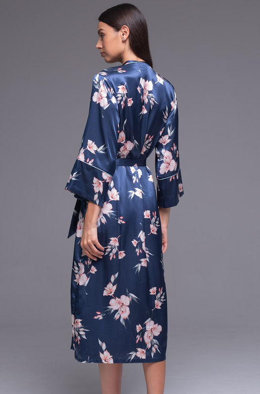 Viola 7509 Длинный запашной халат Mia-Amore