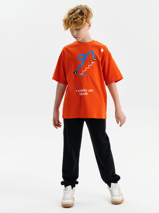 PELICAN, футболка для мальчиков, Красный  фото 4