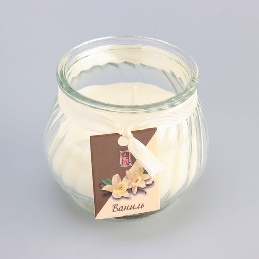 Ароматическая свеча в банке «Горшочек», 9×7.5 см, ваниль