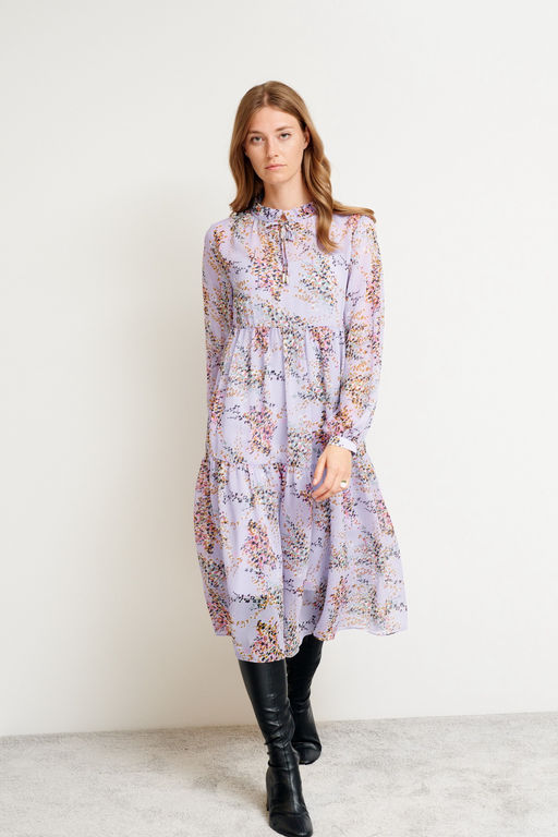 Платье свободного А-силуэта Linda (Цвет: Лаванда) - Morozov Amavie фото 8