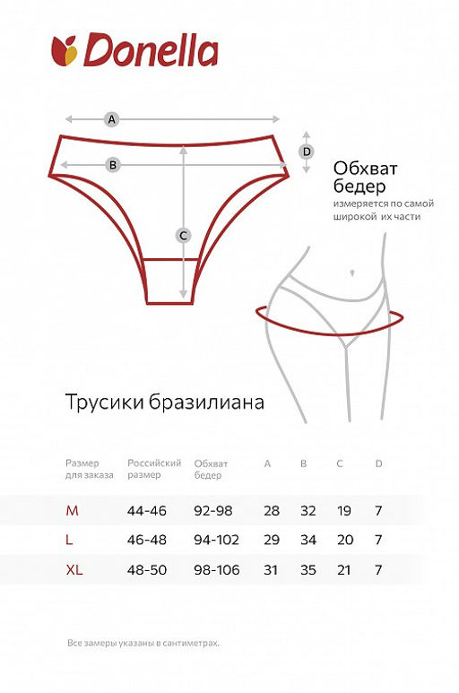 Женские трусы-бразилиана Donella  фото 9