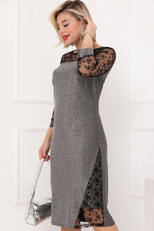 ПЛАТЬЕ ВАЛЬМОРЕЯ (СИЛЬВЕР) - Bellovera фото 4