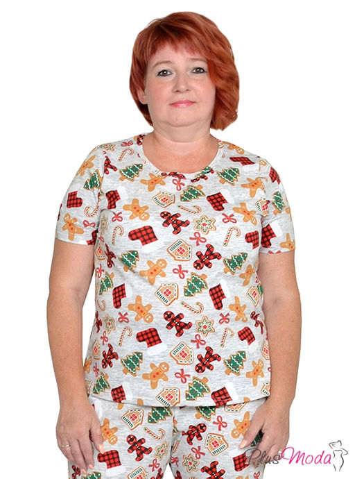 Футболка Модель №1299 размеры 44-84 - Plusmoda фото 4