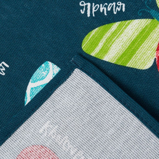 Цена за 2 шт. Полотенце кухонное Радужные бабочки 35х60 см - Доляна фото 6