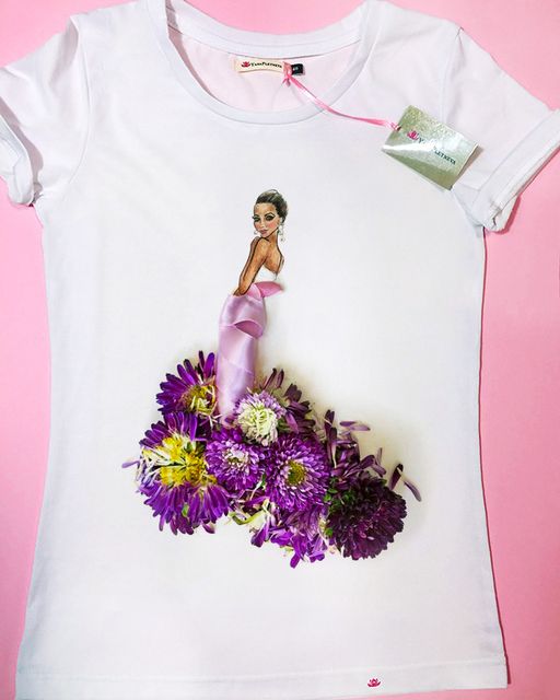 Эксклюзивная футболка Yana Pletneva упаковка плотный Zip пакет!