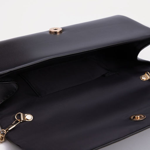 Сумка-клатч, отдел на клапане, цвет черный - Simaland фото 3