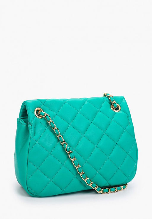 Сумка из экокожи малахитового оттенка - Incity фото 5