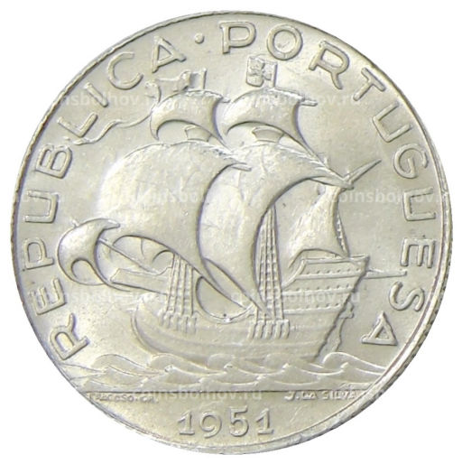 2,5 эскудо 1951 года Португалия