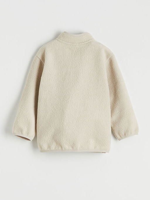 Bisiklet Yaka K?z ?ocuk Fermuarl? Sweatshirt