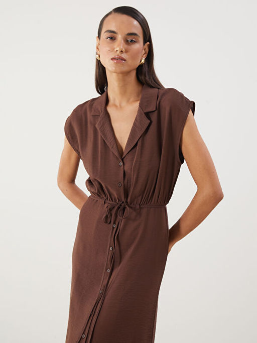 Beli Ku?akl? B?zgl? G?mlek Elbise