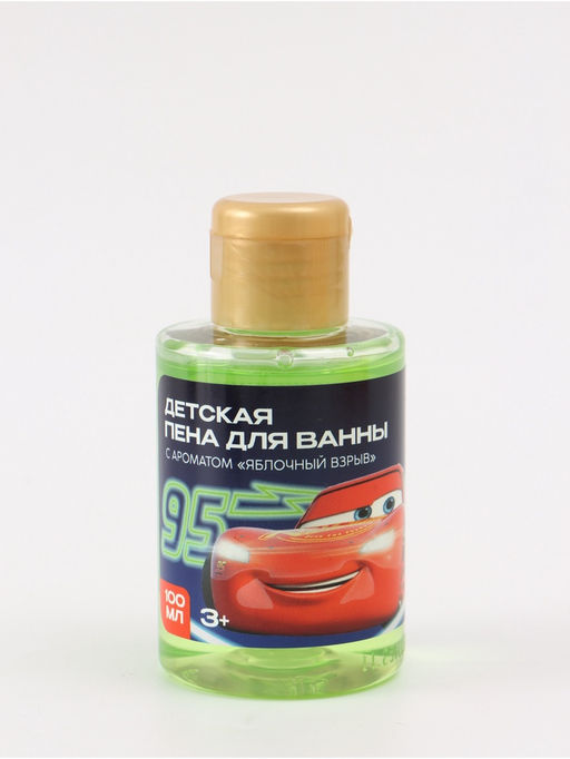 Цена за 2 шт. Детская пена для ванны, аромат яблочный взрыв, 100 мл, Машинка