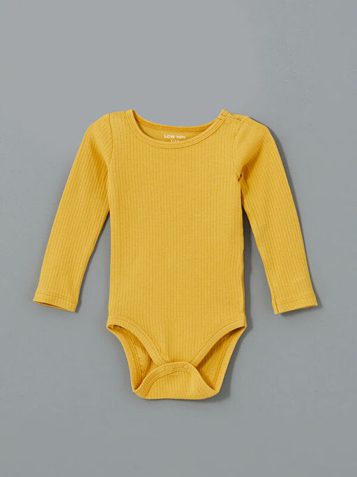 Bisiklet Yaka Bask?l? Erkek Bebek ??t??tl? Bodysuit 3l?