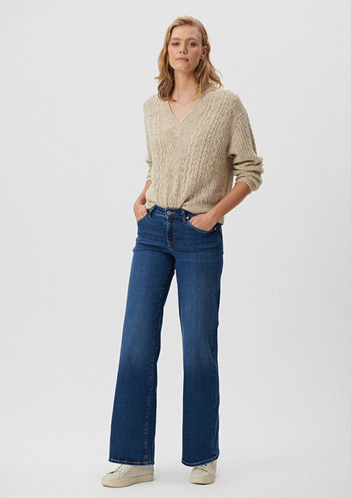 Deli Dolu Everyday Casual Koyu Mavi Jean Pantolon