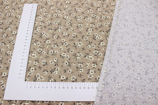 Теплый хлопок Сесилия цв.латте, ш.1.5м, хлопок-100%, 150гр/м.кв - Купава фото 4