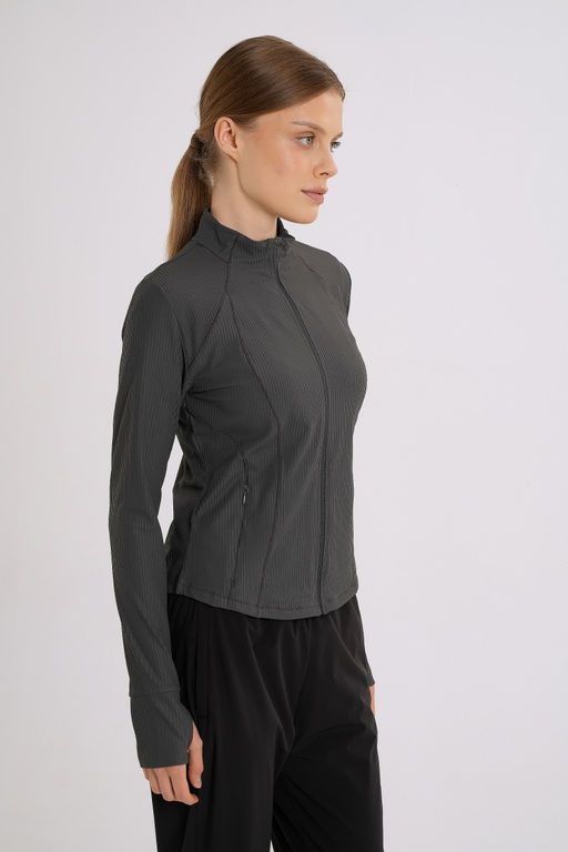 Олимпийка Серый ANTA RUNNING Knit Track Top  фото 2