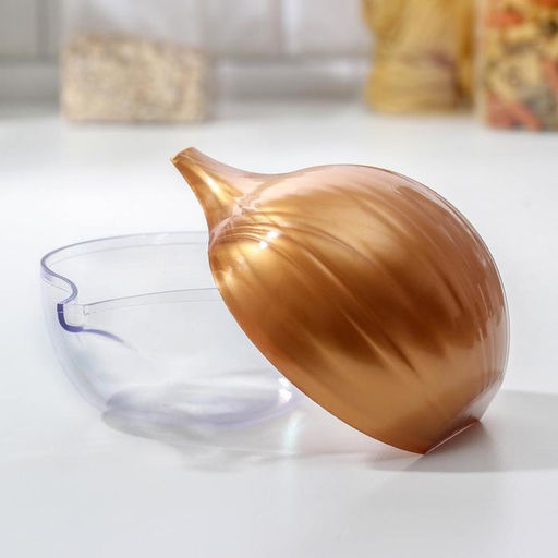 Цена за 2 шт. Контейнер для лука Альтернатива, 12×10 см, пластик, крышка МИКС