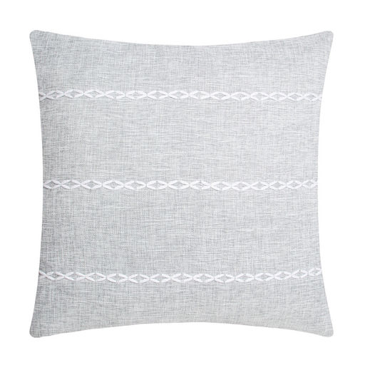 Наволочка декоративная Этель Косичка цвет серый,45х45 см полиэстер  фото 3