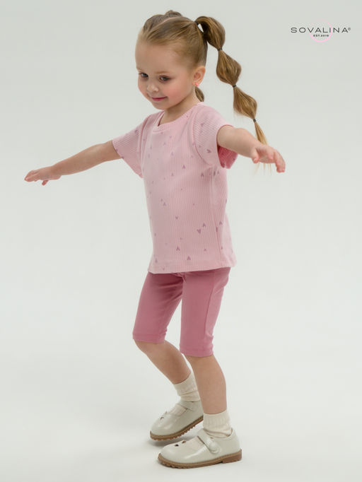 Костюм Актив лиловые сердечки-сухая роза - Sovalina фото 21