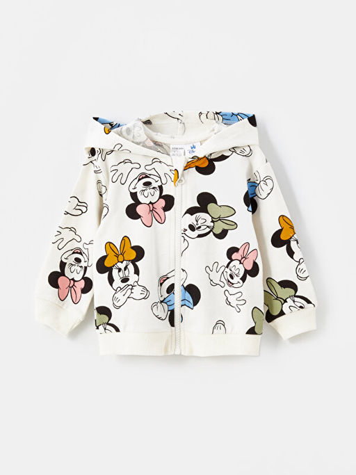 Bisiklet Yaka Minnie Mouse Bask?l? K?z Bebek 3l? Tak?m - Waikiki фото 2