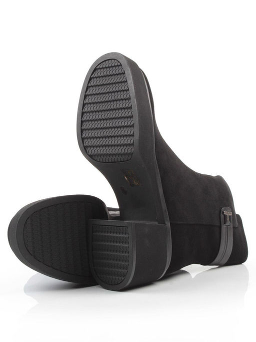 04-M3-5248 BLACK Ботинки зимние женские (натуральная кожа, натуральный мех)