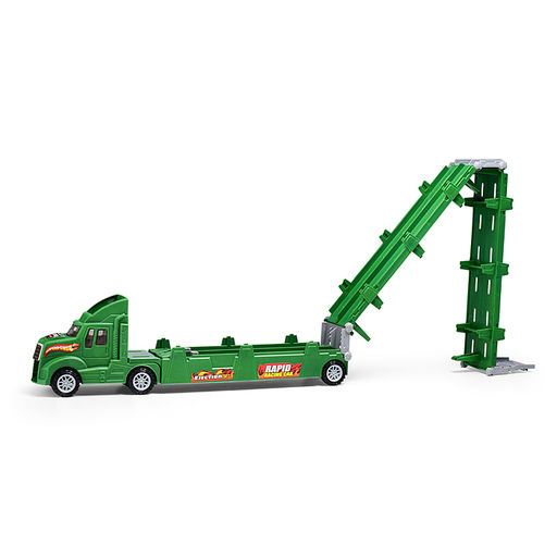 Машина "Автовоз" (цвет зеленый) 4 машины в комплекте, в коробке