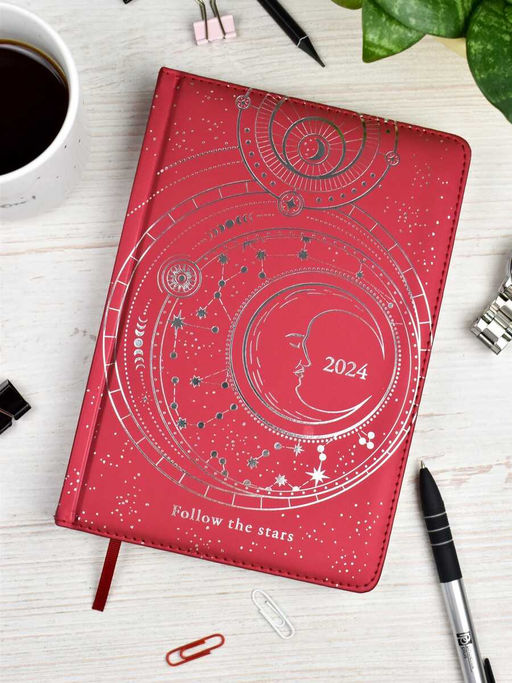 Ежедневник датированный 2024 ESCALADA, АСТРОЛОГИЧЕСКИЙ, А5, 200 л., арт. 63730/ 15 СОФТ-ТАЧ МЕТАЛЛИК КРАСНЫЙ  фото 23