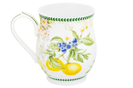 Кружка 350 мл 11,5*8,2*10 см Лимоны бочонок, NEW BONE CHINA - Elan gallery фото 5