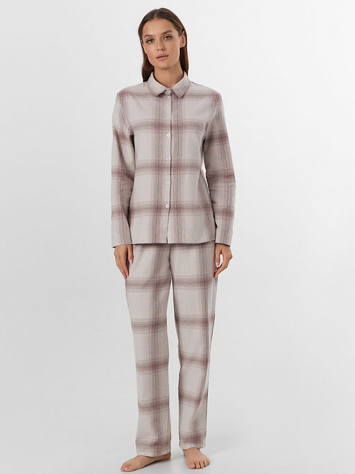 Комплект женский домашний серый в клетку - Mark formelle фото 2