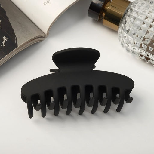 Цена за 12 шт. Крабик для волос «Строгая классика», 9.7×4.5 см, МИКС, чёрный