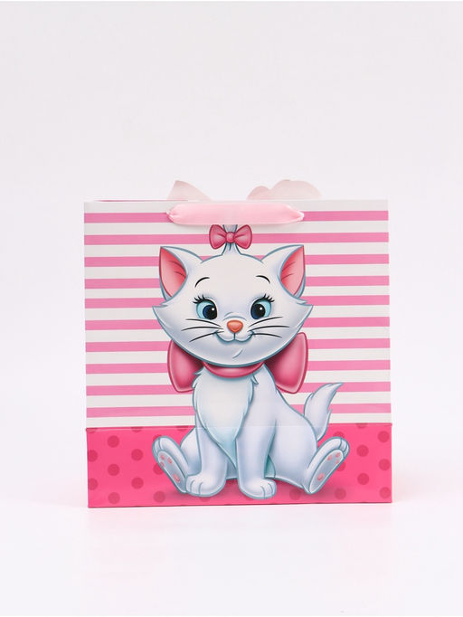 Пакет подарочный «Кошечка», 30 × 30 × 15 см