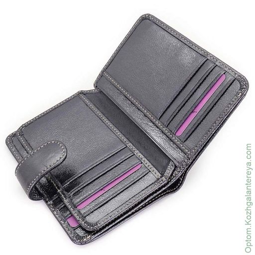 Маленький женский кожаный кошелек Sergio Valentini СВ 8124-001  фото 2