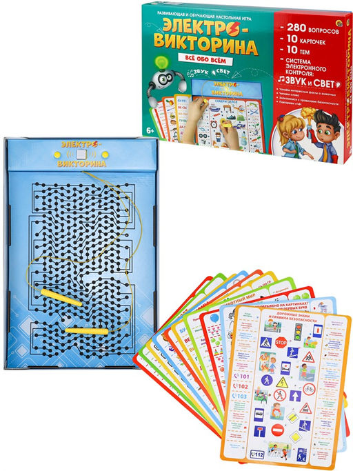 Игра "Электровикторина. Все обо всем" 6+ (ИН-7217)