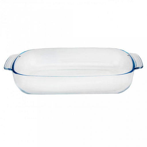 Форма стеклянная для запекания "Kelli" 2,7л, прямоугольная, 34х22х5,6см, жаропрочное стекло (Китай) Можно мыть в посудомоечной машине