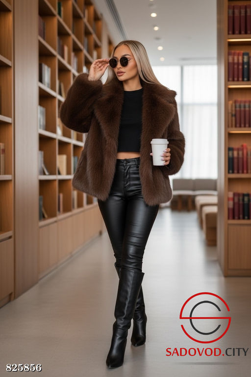 Шуба женская из искусственного меха