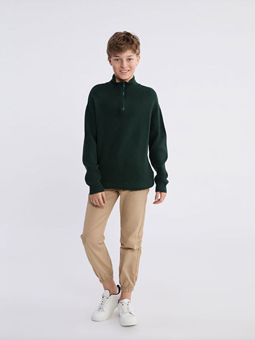 Dik Yaka Erkek ?ocuk Triko Kazak