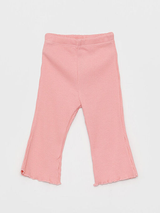 Bisiklet Yaka Uzun Kollu Desenli K?z Bebek Sweatshirt ve Pantolon 2li Tak?m - Waikiki фото 3