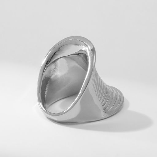 Кольцо металл Тренд пружинка, цвет серебро, размер 16 - Qf фото 2