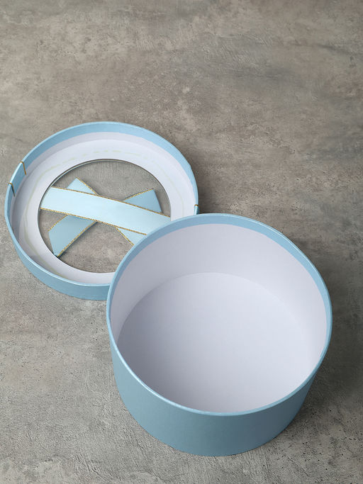 Коробка подарочная 3 штуки 20х20х11 см / 3431-3 /уп 30/голубая - ГалеонТрейд фото 9