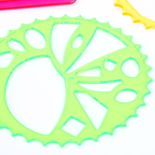 Спирограф Геометрия, набор 4 шт., основа, цвет МИКС - Simaland фото 3