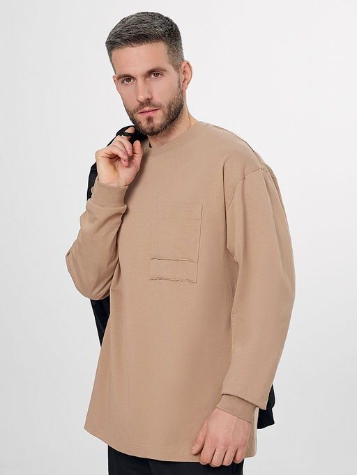 Лонгслив мужской бежевый - Mark formelle фото 7