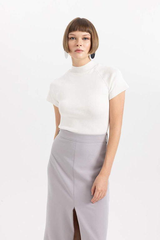 Свитер стандартного кроя с полуводолазкой - Defacto фото 7